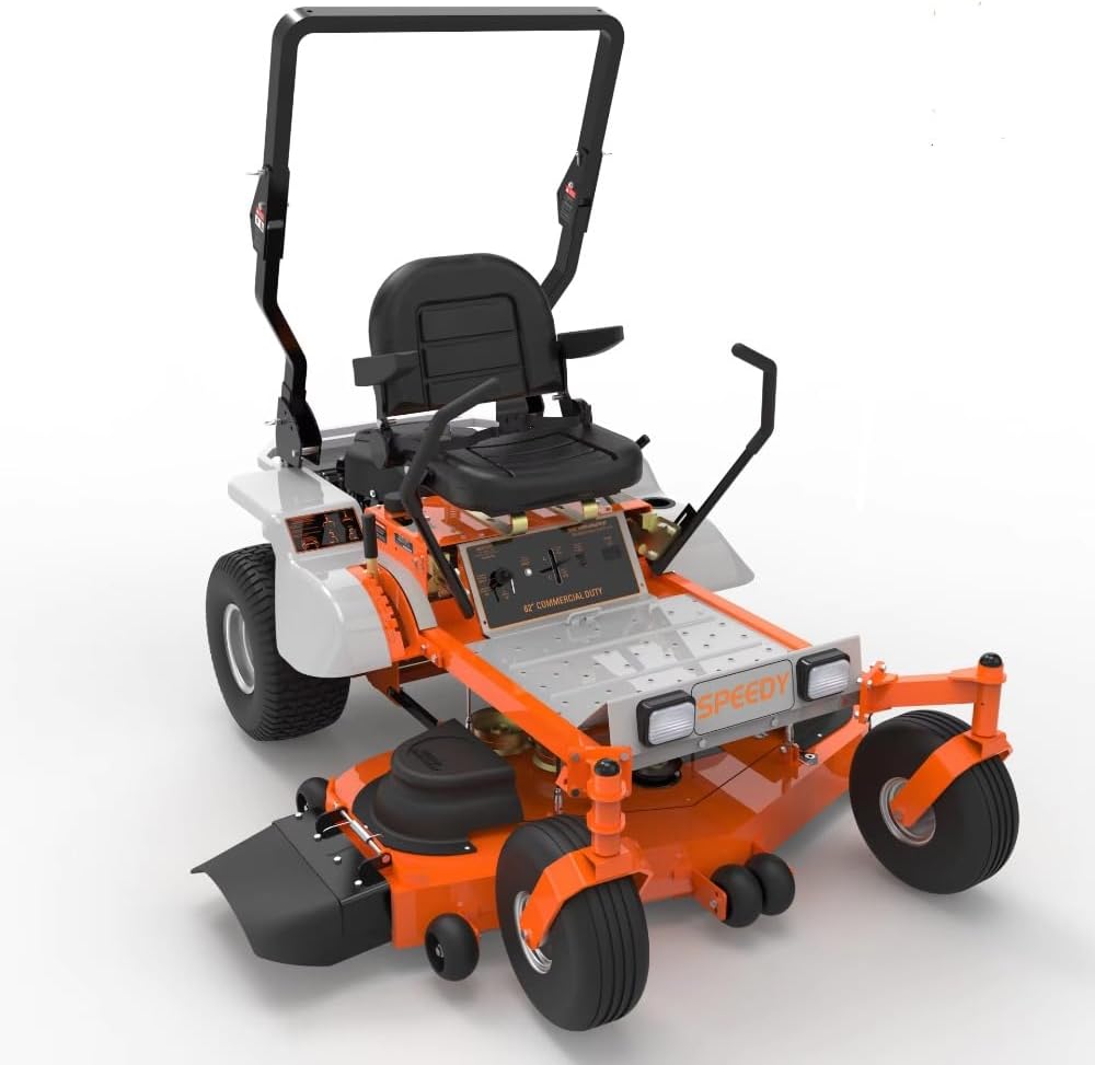 803cc Zero-Turn Riding Lawn Mower - 62" Commercial Gasoline Lawn Mower Tractor for Heavy-Duty Grass Cutting, Ideal for Large Gardens and Lawns