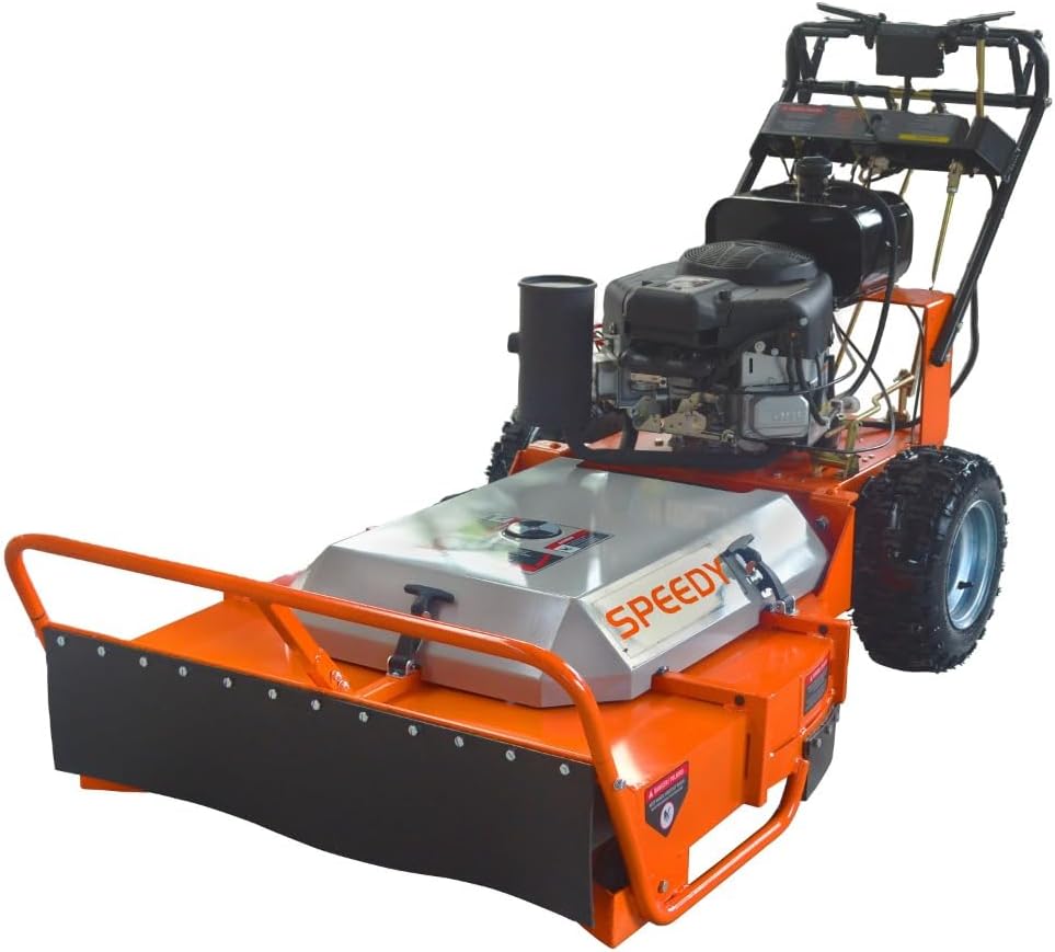Speedy - 36BB Walk Behind Brush Mower, 36 Inch, 20HP, Agricultural Farm Lawn Cutter