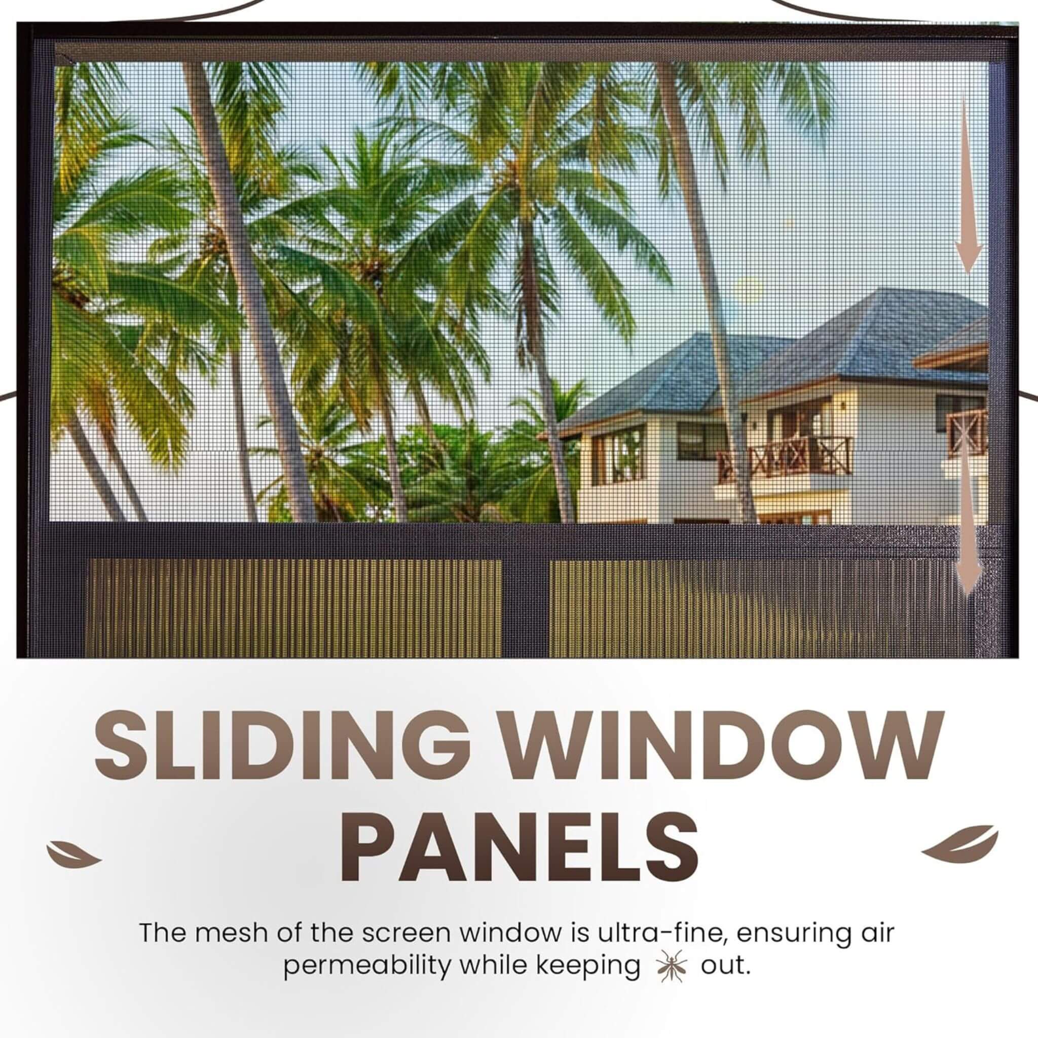 Alora Terrace Fully-Enclosed Outdoor Black Sunroom with Lockable Sliding Doors and Galvanized Double Steel Roof